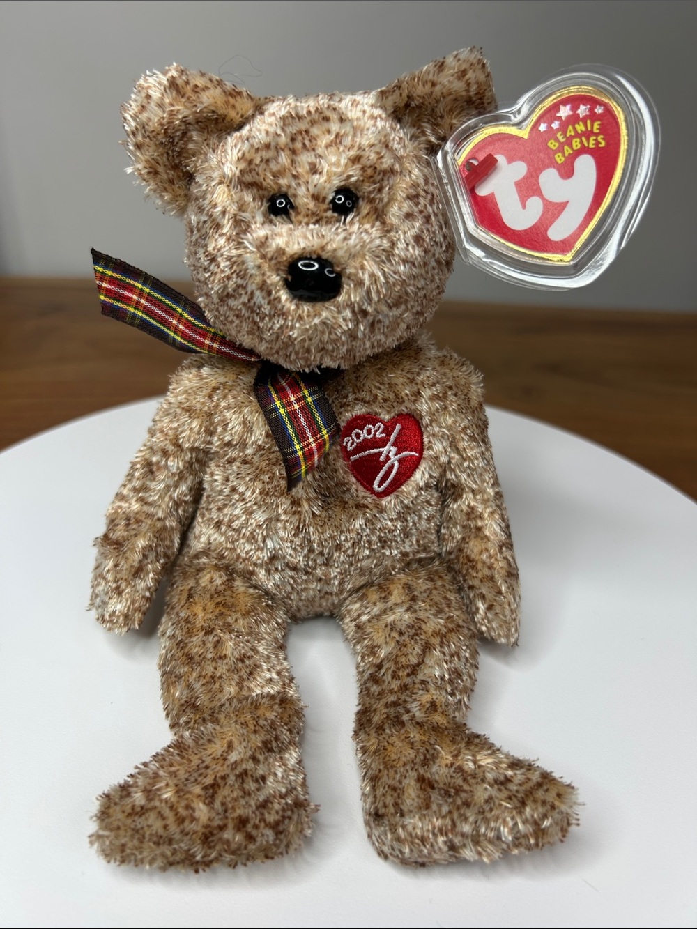 TY Beanie Baby Signature Bear 2002 | MWMT Mint Tags | Retired | Case Included